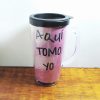 Mug con etiqueta personalizable