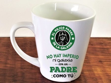 Mug cónico blanco