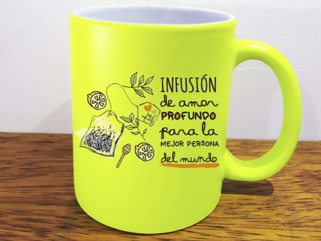 Mug neón amarillo