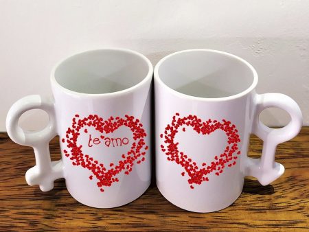 Mug para pareja con orejas signos