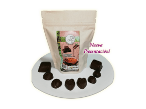 Chocolate de mesa amargo Natural, 100% Cacao Natural Guzmanense, presentacion de 250gr.