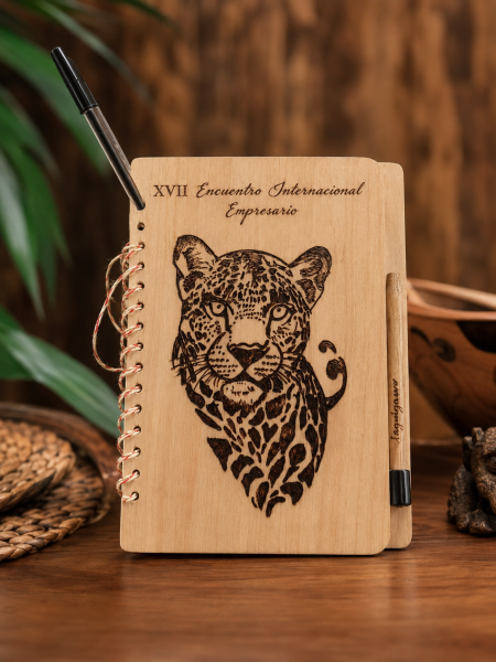Agenda ecologica en madera | personalizada